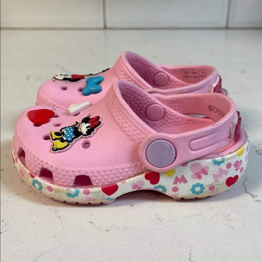 Crocs Kids' x Disney Minnie Mouse Classic Clogs Size 6 Style # 210894